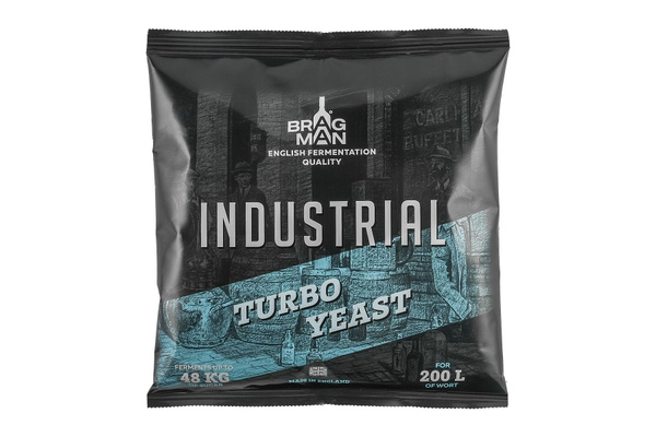 картинка Спиртовые дрожжи Брагман "Индастриал 200л" (Bragman "Industrial 200L) 520г от магазина Мангалторг