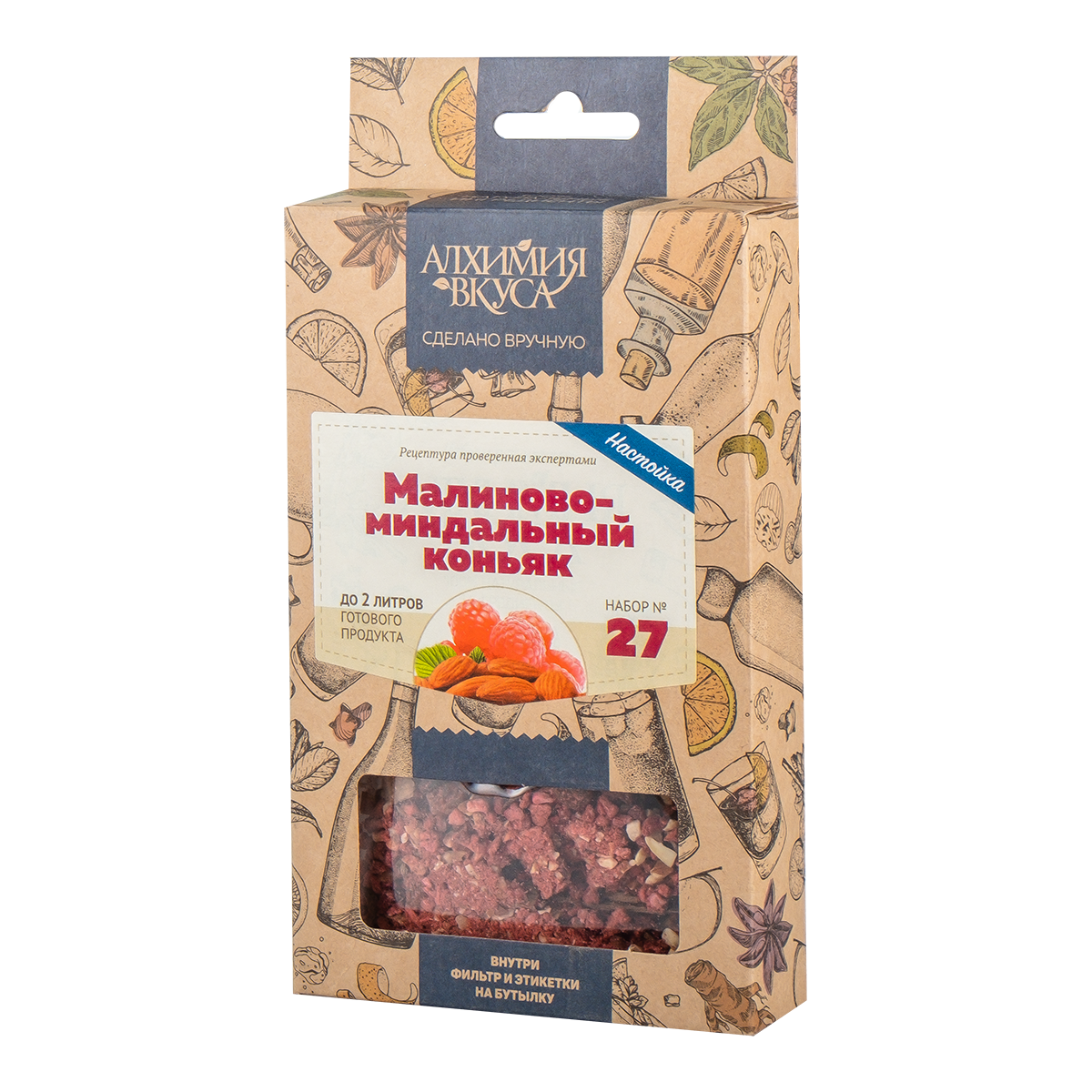 картинка Н-р трав и специй "Малиново-миндальный коньяк" (Алх.вкус) от магазина Мангалторг