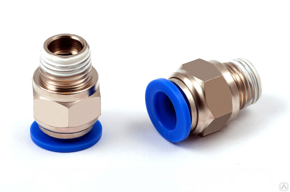 картинка Фитинг быстросъемный папа, латунь 8мм, резьба 1/4 от магазина Мангалторг