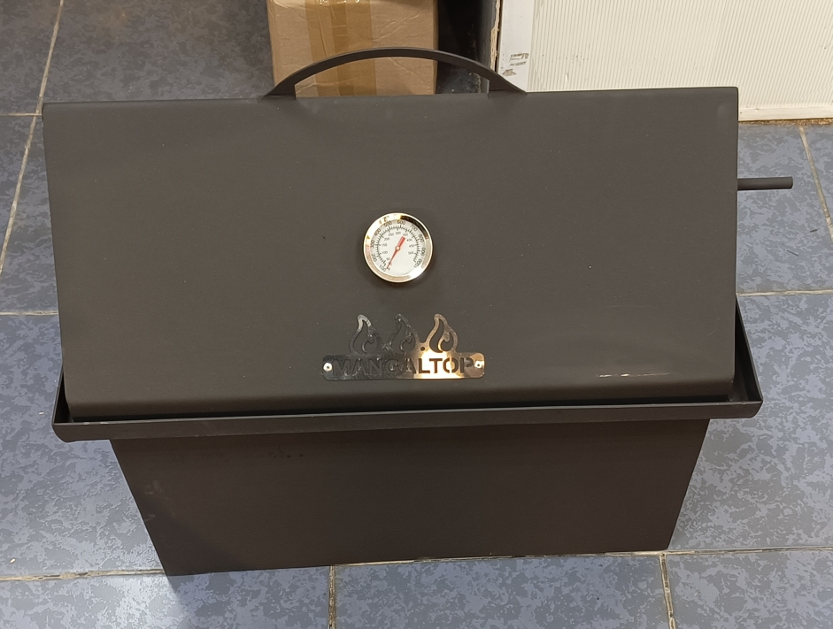 картинка Коптильня горизонтальная крыша домиком, 55*30*32, 2 мм (Мангалтоп) от магазина Мангалторг