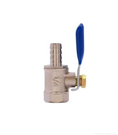 картинка Кран сливной никел. 1/4 мама, 8мм от магазина Мангалторг