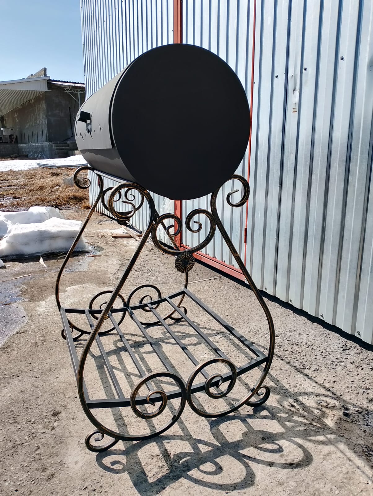 картинка Мангал - гриль "Бочонок" (3мм) от магазина Мангалторг