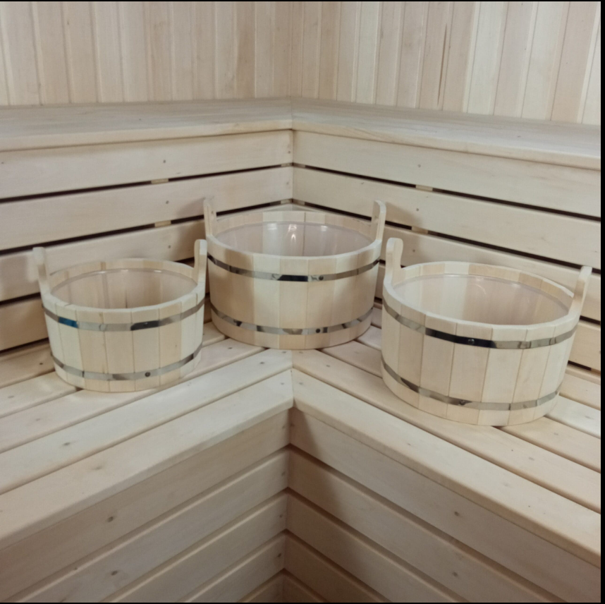 картинка Шайка, С пластиковой вставкой 15л. от магазина Мангалторг