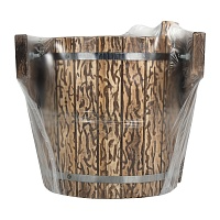 картинка Обливное устройство для бани 18 л (с пластиковой вставкой, искусственно состаренное) от магазина Мангалторг