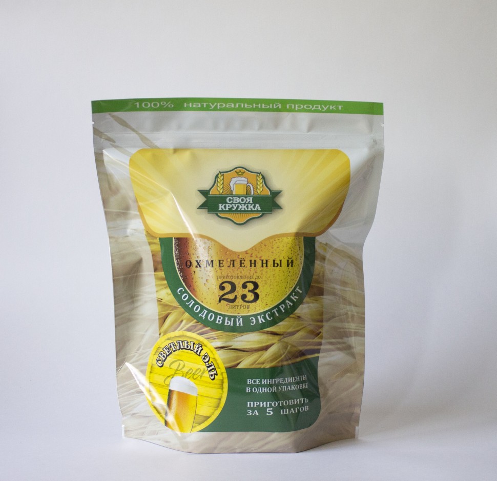 картинка Солодовый экстракт Своя Кружка "Светлый эль", 2,1 кг от магазина Мангалторг