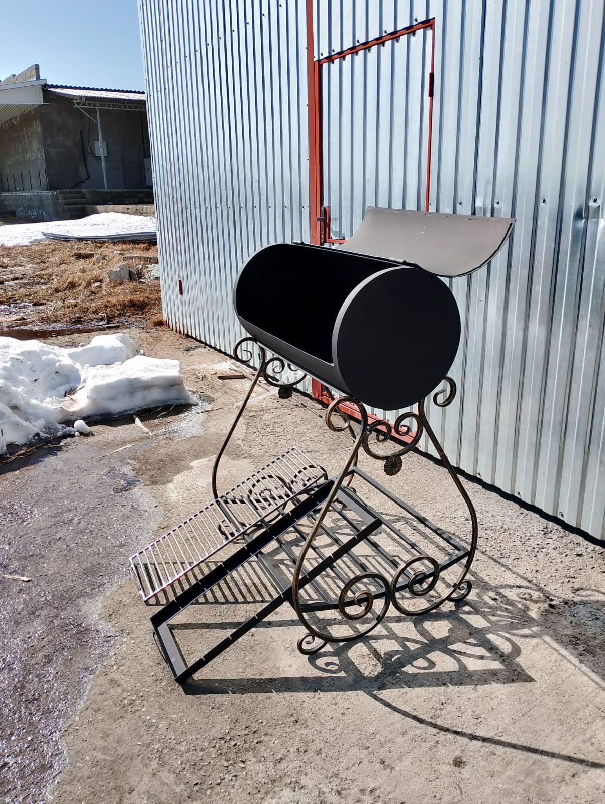 картинка Мангал - гриль "Бочонок" (3мм) от магазина Мангалторг