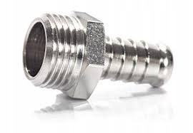 картинка Переходник латунный никель. 1/2 (папа)-штуцер 10мм от магазина Мангалторг