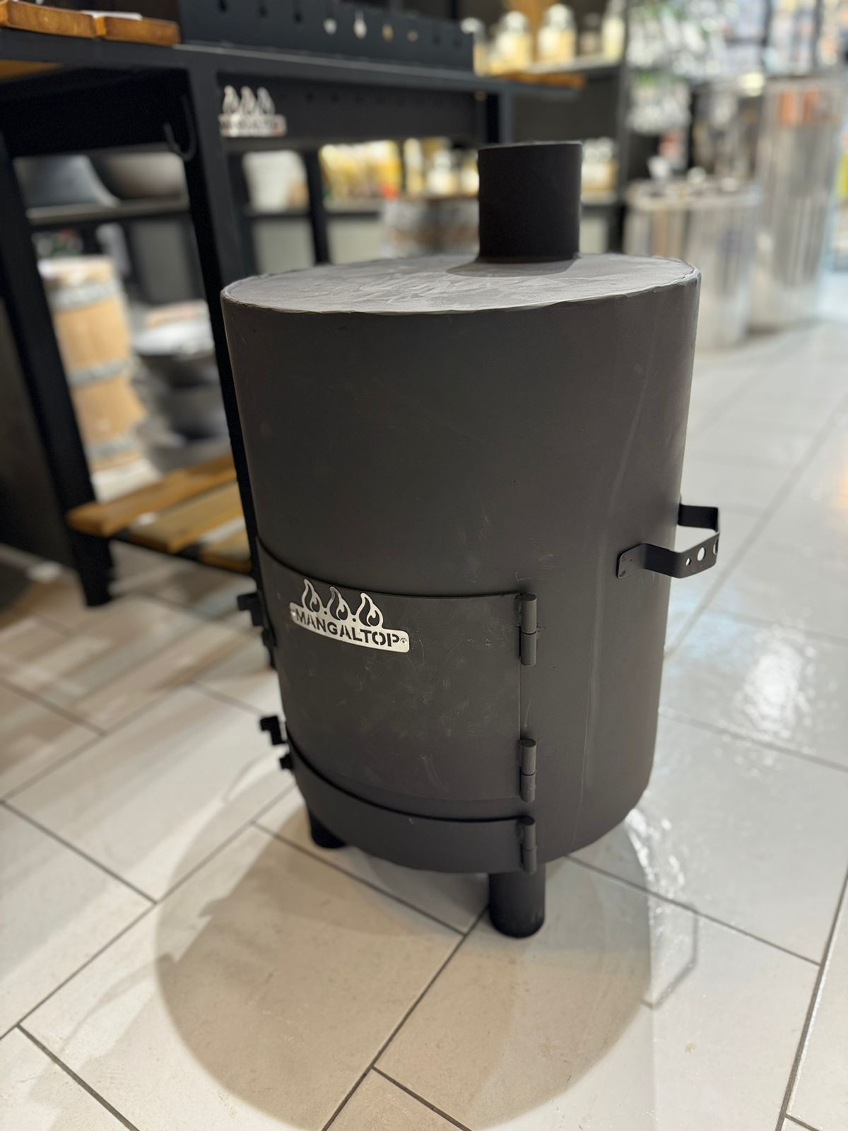 картинка Буржуйка армейская (круглая) от магазина Мангалторг