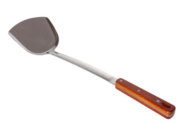 картинка Лопатка д/жарки цельная 45см дер.ручка от магазина Мангалторг