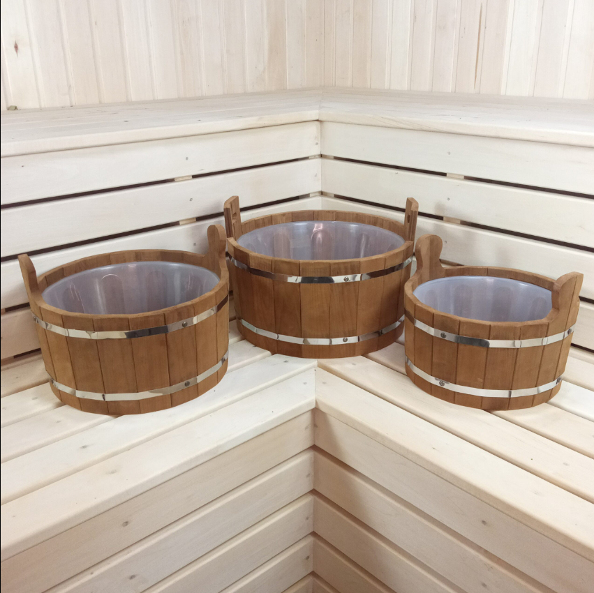 картинка Шайка, С пластиковой вставкой (из термолипы) 10л. от магазина Мангалторг