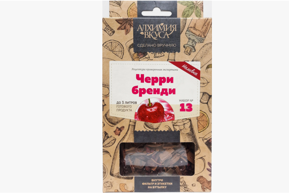 картинка Набор Алхимия вкуса № 13 для приготовления наливки "Черри бренди", 55 г от магазина Мангалторг