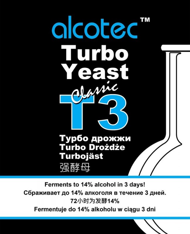 картинка Спиртовые дрожжи Алкотек "Турбо 3" (Alcotec "Turbo 3") 120гр от магазина Мангалторг
