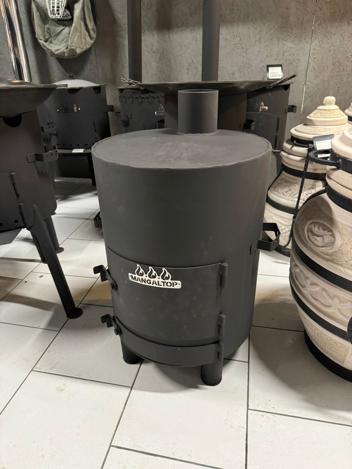 картинка Буржуйка армейская (круглая) от магазина Мангалторг