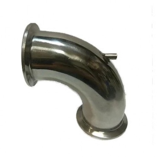 картинка Отвод 90 с нипелем под термом, кламп DN 2 от магазина Мангалторг